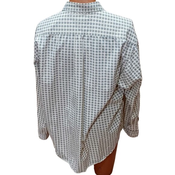 Vintage Tommy Hilfiger Shirt Mens XL Button Up Crest Logo 90s Tan w/ Octagon - Picture 4 of 8